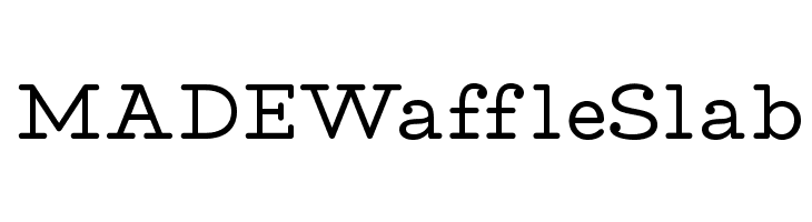 MADEWaffleSlab Font
