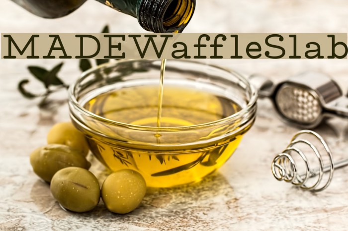 MADEWaffleSlab Font examples