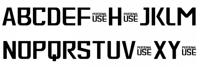 MAELSTROM Personal Use Polices MAJUSCULES