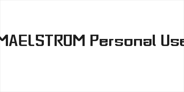 MAELSTROM Personal Use Logo