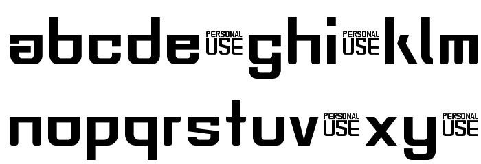 MAELSTROM Personal Use Font LOWERCASE