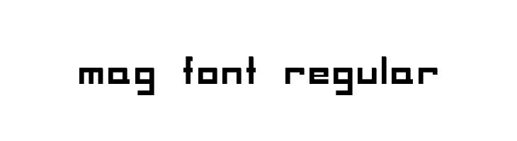 MAG Font Regular Шрифта