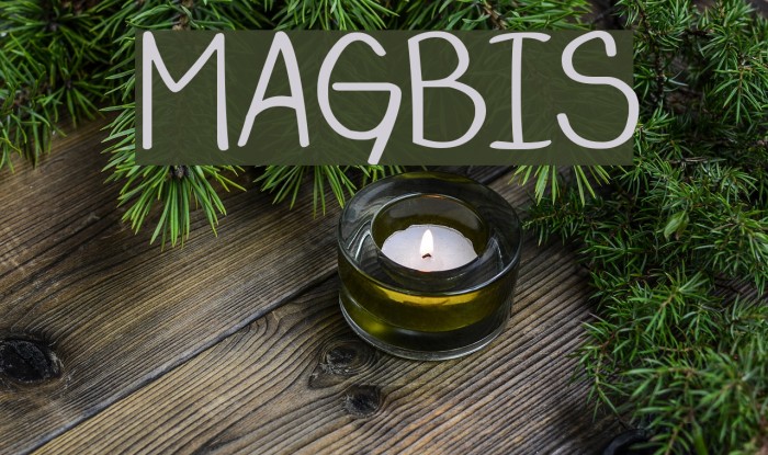 MAGBIS Font examples