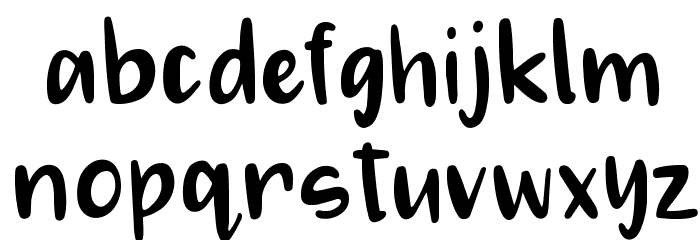 MAGGIE MAE Regular Font LOWERCASE