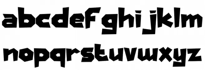 MAGIC SPACE Regular Font LOWERCASE