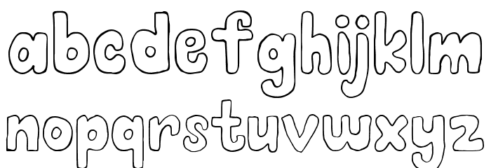 MAGIC WORLD LINE Font LOWERCASE