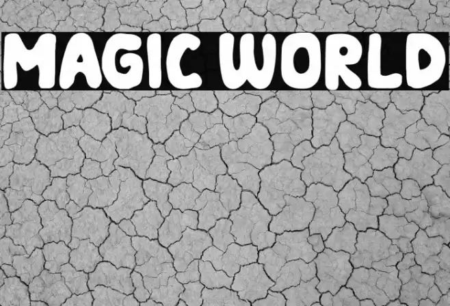 MAGIC WORLD Font examples