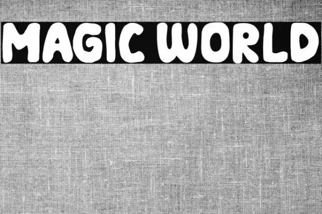 MAGIC WORLD Font examples