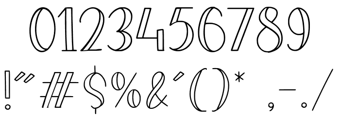 MAGICLINE Font OTHER CHARS