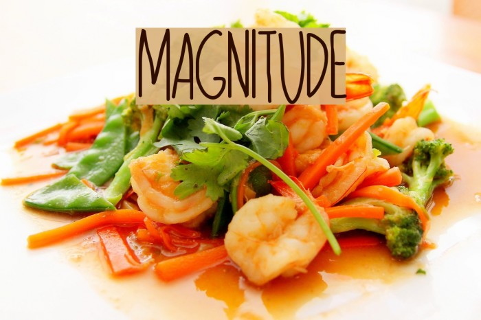 MAGNITUDE Font examples