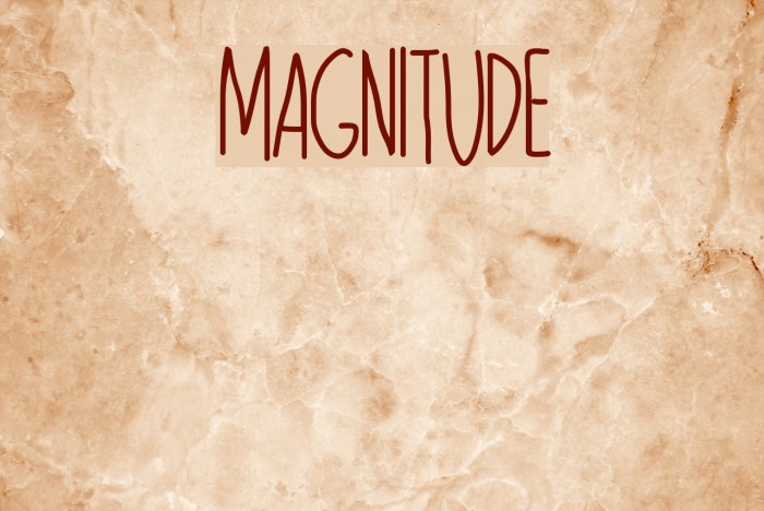 MAGNITUDE Font examples