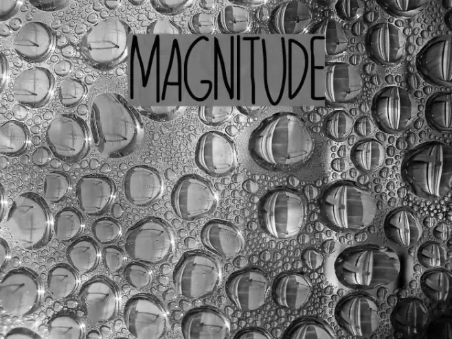 MAGNITUDE Font examples