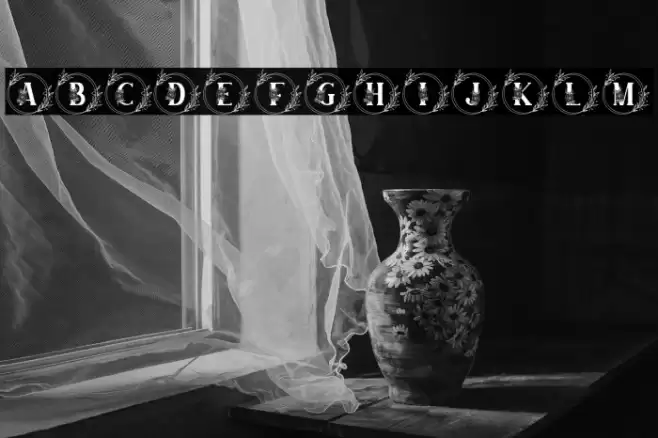 MAGNOLIA MONOGRAM Font examples