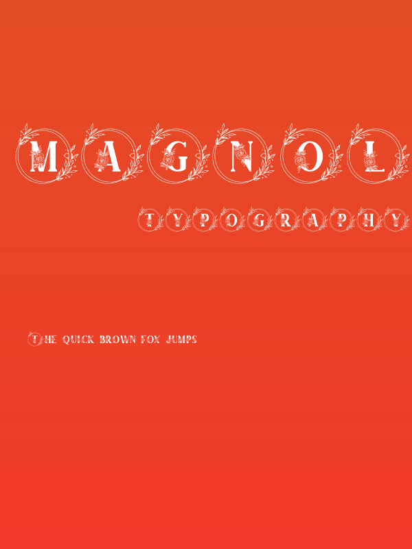 MAGNOLIA MONOGRAM Poster