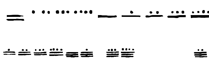MAIA ideograph Font OTHER CHARS