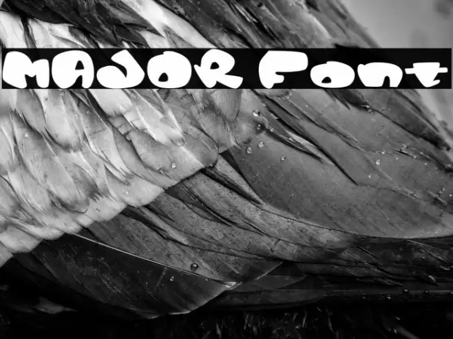 MAJOR Font examples