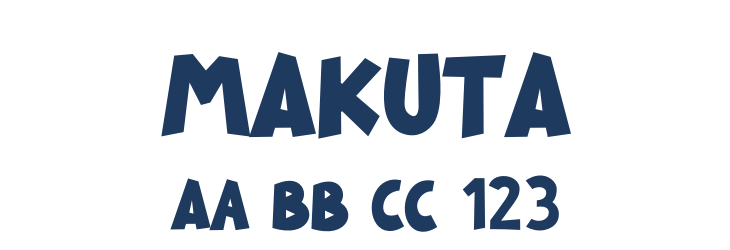 MAKUTA Font Preview