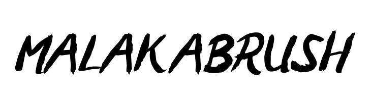 MALAKABRUSH  Free Fonts Download