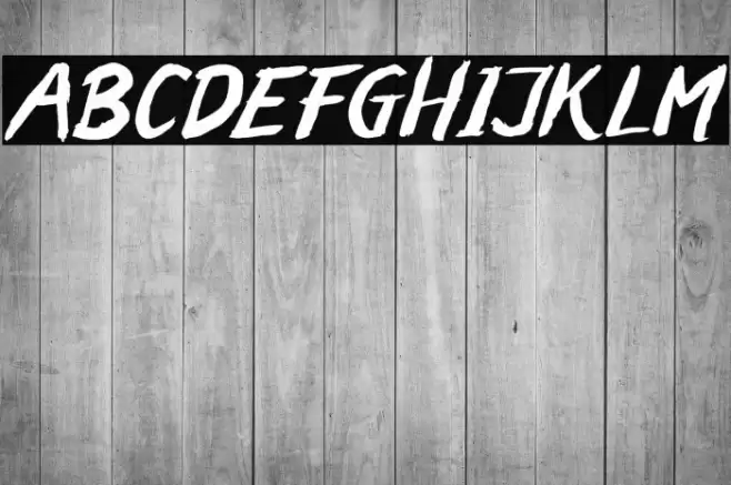 MALAKABRUSH Font examples