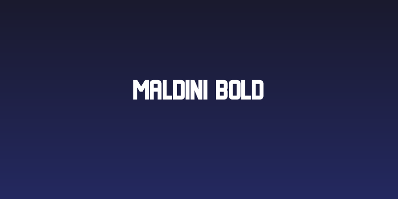 MALDINI Bold Social Header