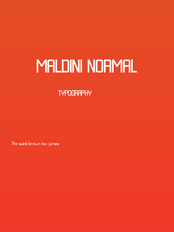 MALDINI NORMAL Poster
