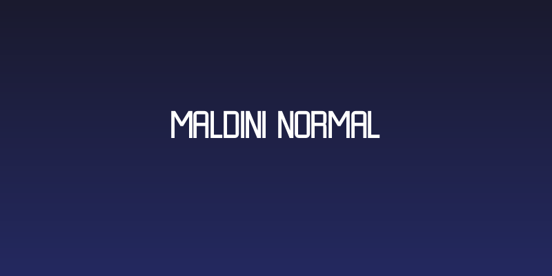 MALDINI NORMAL Social Header