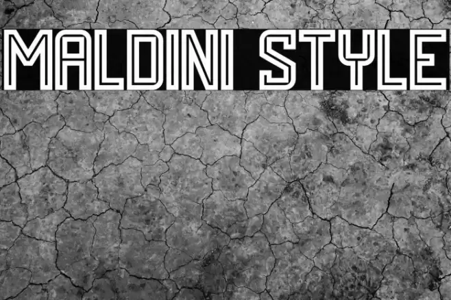 MALDINI STYLE Font examples