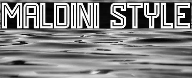 MALDINI STYLE Font examples