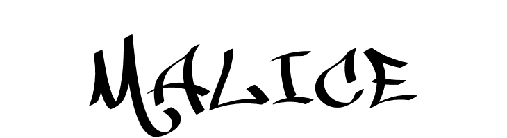 MALICE  Frei Schriftart Herunterladen