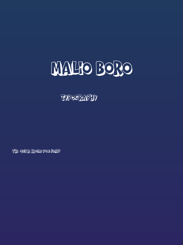 MALIO BORO Poster