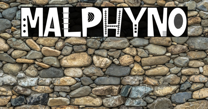 MALPHYNO Font examples