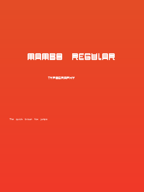 MAMBO Regular Poster