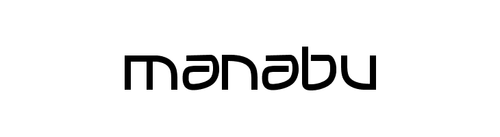 MANABU  font caratteri gratis