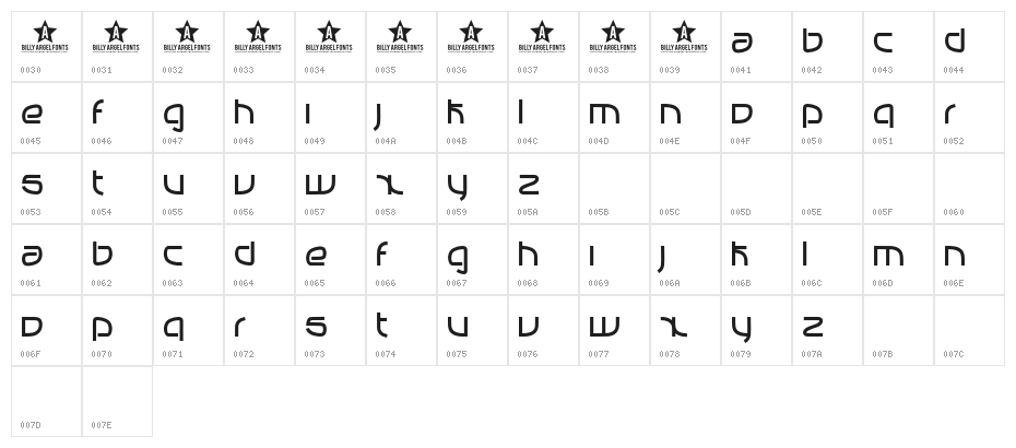 MANABU_ Character Map
