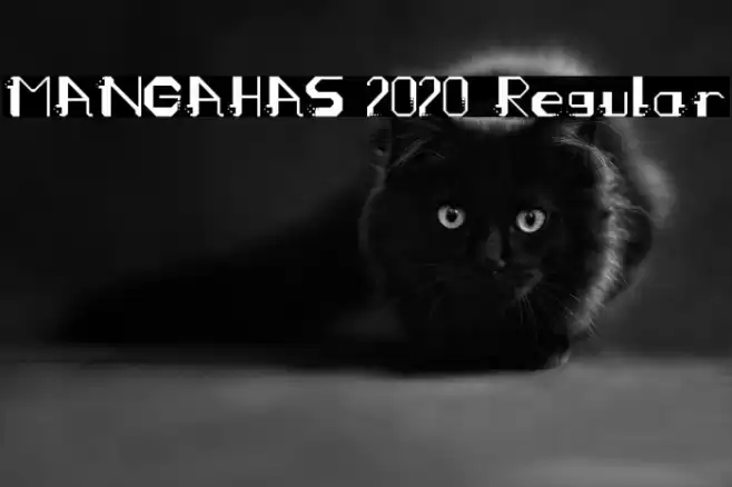 MANGAHAS 2020 Regular Schriftart examples