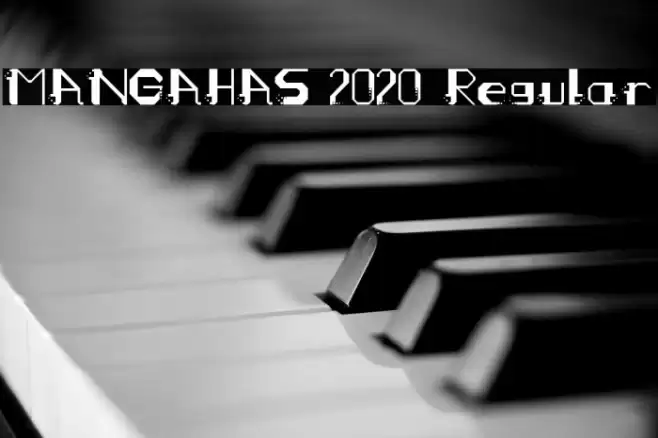 MANGAHAS 2020 Regular Schriftart examples