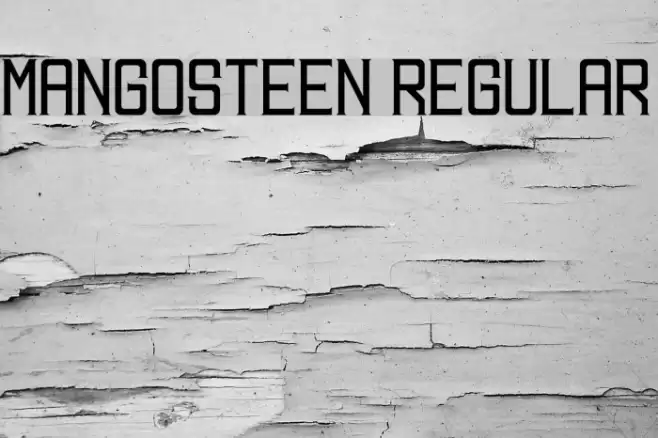 MANGOSTEEN Regular Font examples