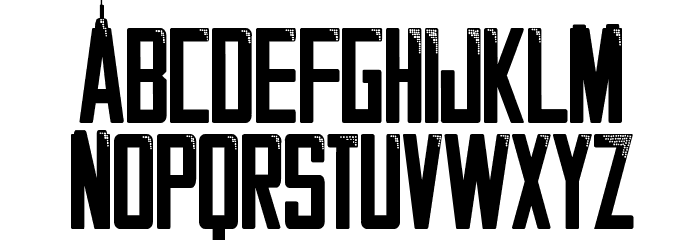 MANHATTAN Font LOWERCASE