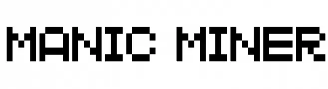 MANIC MINER  Frei Schriftart Herunterladen