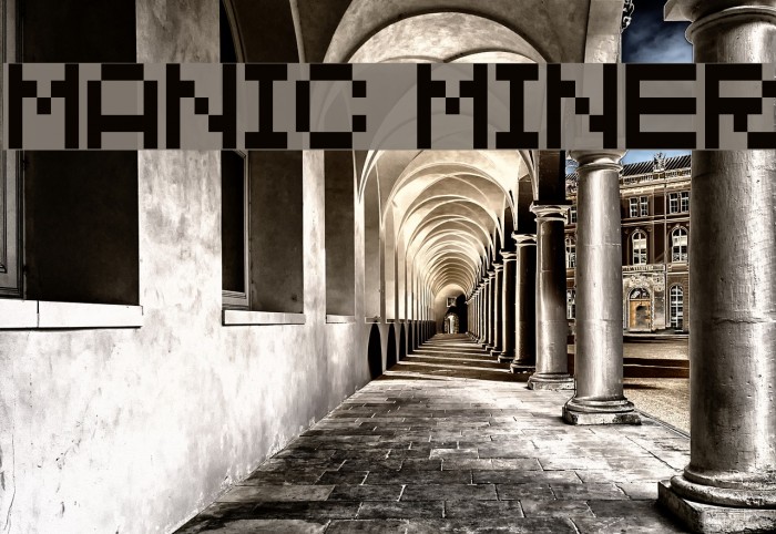 MANIC MINER Font examples