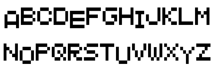 MANIC MINER Font LOWERCASE