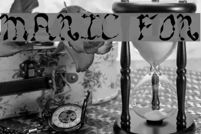 MANIC Font examples