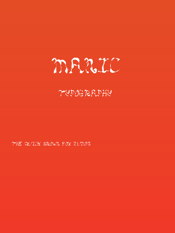 MANIC Poster