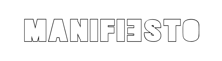 MANIFIESTO  フリーフォントのダウンロード