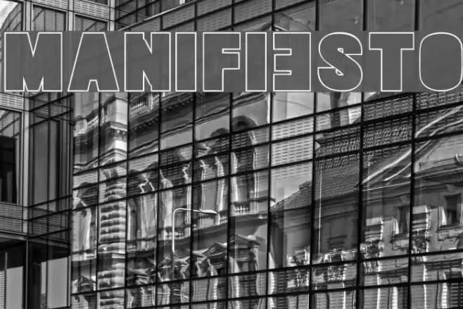 MANIFIESTO Font examples