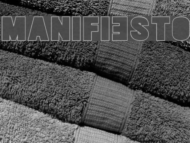 MANIFIESTO Font examples