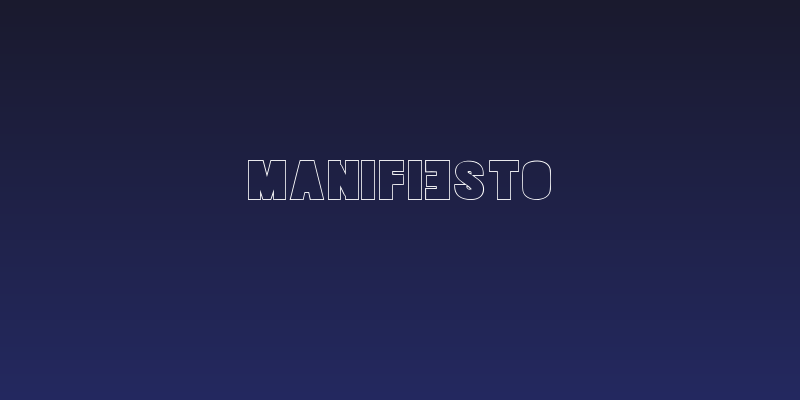 MANIFIESTO Social Header
