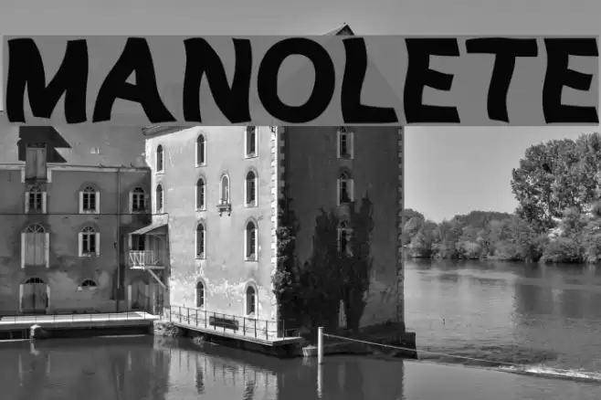 MANOLETE Font examples