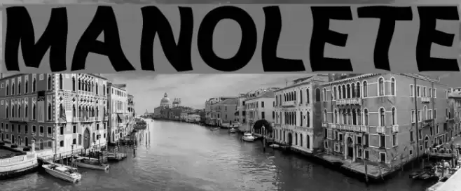 MANOLETE Font examples