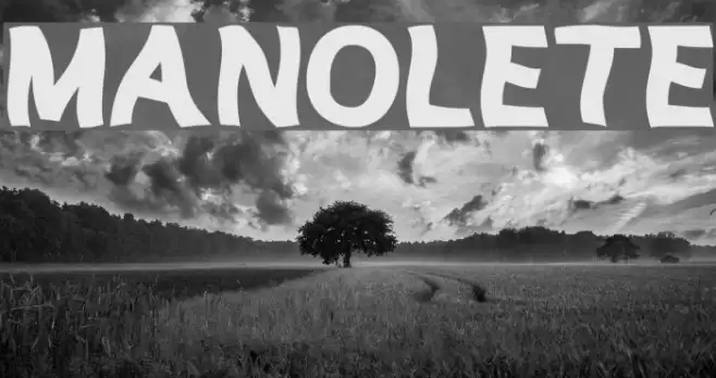 MANOLETE Font examples